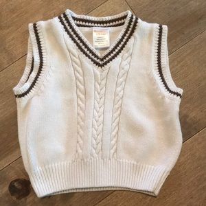 Gymboree vest cream and brown